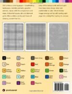 100 Color by Number Mysteries: White-Background Edition – A Coloring Book for Adults Relaxation and Wonder – Squares, Diamonds, Dots - Image 2